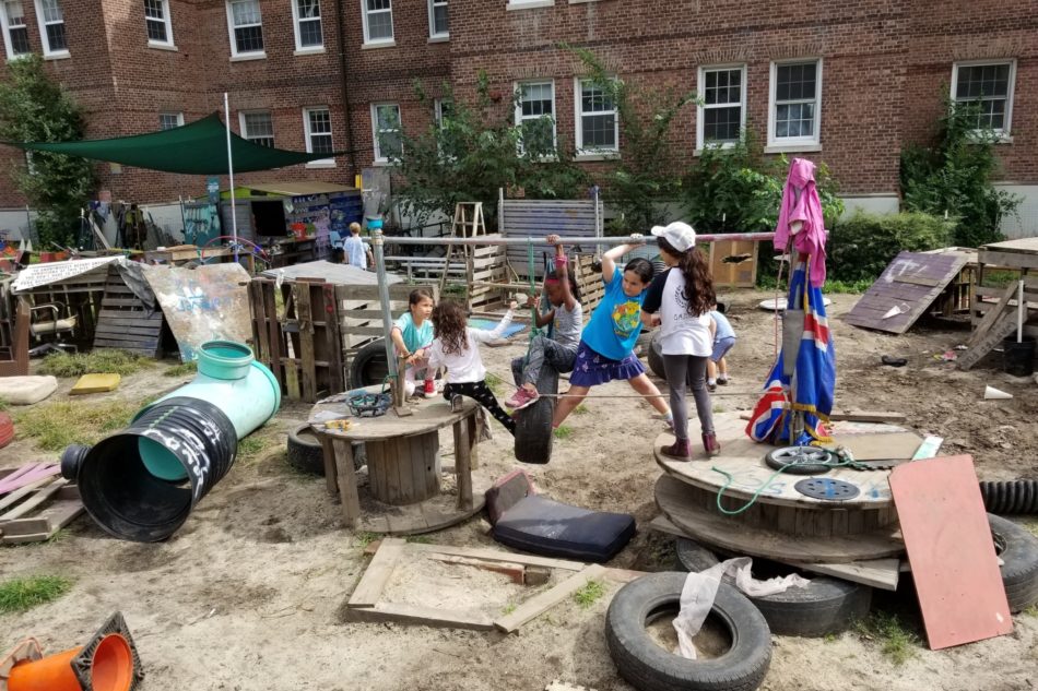 Children playing in the Yard,